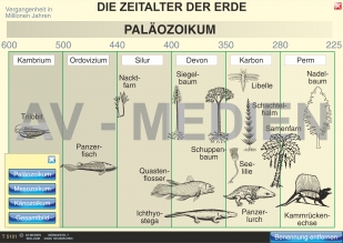 Die Zeitalter der Erde und ihre Lebewesen