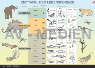 Die Zeitalter der Erde und ihre Lebewesen